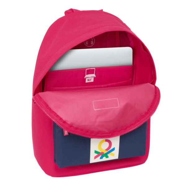 Laptoptasche Benetton benetton Cerise Marineblau 31 x 41 x 16 cm – Bild 2