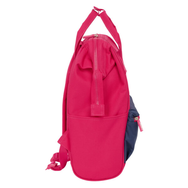 Lässiger Rucksack Benetton benetton Cerise Marineblau – Bild 3