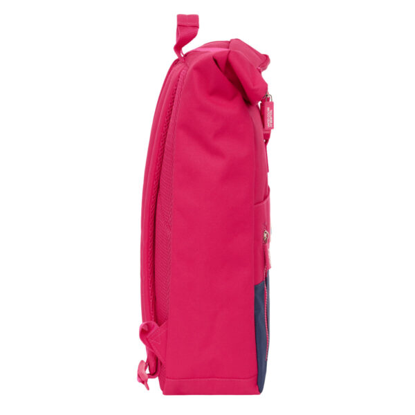 Lässiger Rucksack Benetton Cherry Cerise Marineblau – Bild 3