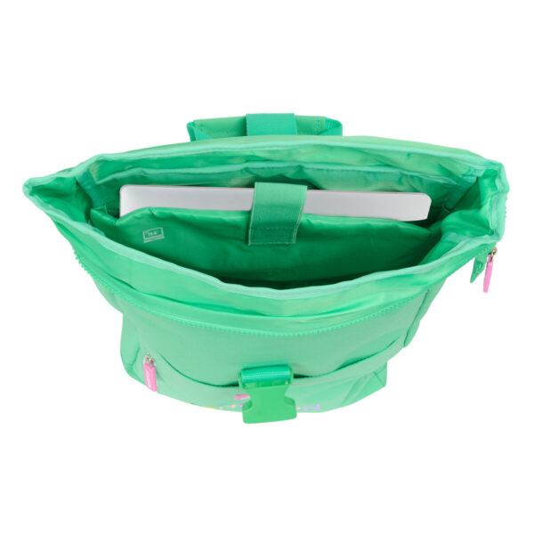 Lässiger Rucksack Benetton Mint grün – Bild 2