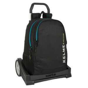 Schulrucksack mit Rädern Kelme Iron Schwarz 32 x 44 x 16 cm