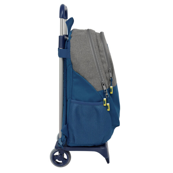 Schulrucksack mit Rädern Munich Street Blau Grau 32 x 44 x 16 cm – Bild 2