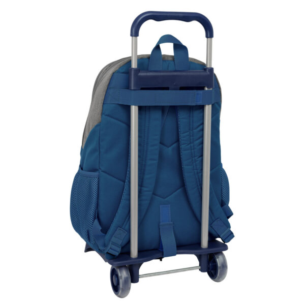 Schulrucksack mit Rädern Munich Street Blau Grau 32 x 44 x 16 cm – Bild 3