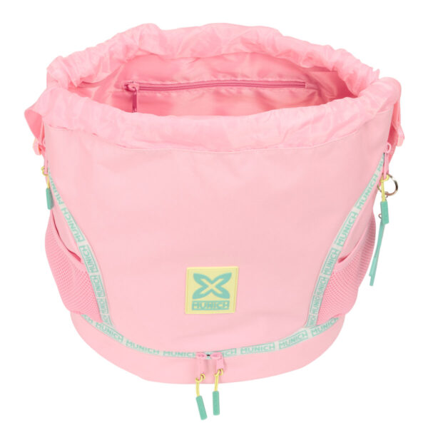 Rucksacktasche mit Bändern Munich Candy Rosa 35 x 40 x 1 cm – Bild 4