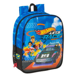 Schulrucksack Hot Wheels Let’s race Blau Schwarz 22 x 27 x 10 cm