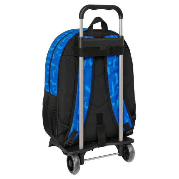 Schulrucksack mit Rädern Hot Wheels Let's race Blau Schwarz 33 x 42 x 14 cm – Bild 2
