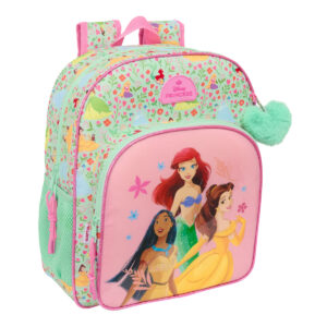 Schulrucksack Disney Princess Bloom grün Rosa 32 x 38 x 12 cm
