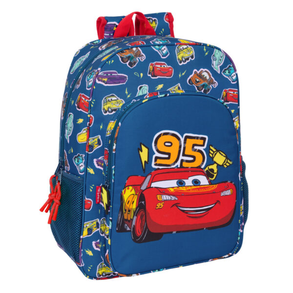 Schulrucksack Cars Racing Marineblau 33 x 42 x 14 cm