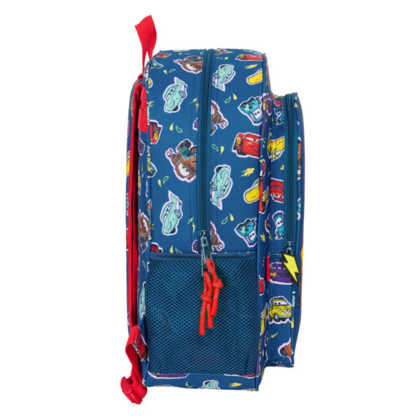Schulrucksack Cars Racing Marineblau 33 x 42 x 14 cm – Bild 3