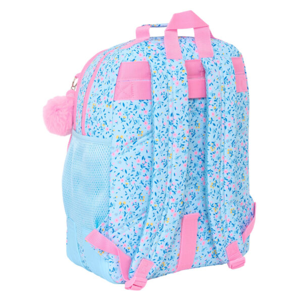 Schulrucksack Vicky Martín Berrocal Paraíso Blau Rosa 32 x 42 x 15 cm – Bild 3