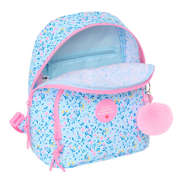 Lässiger Rucksack Vicky Martín Berrocal Paraíso Rosa Hellblau 25 x 30 x 13 cm – Bild 2