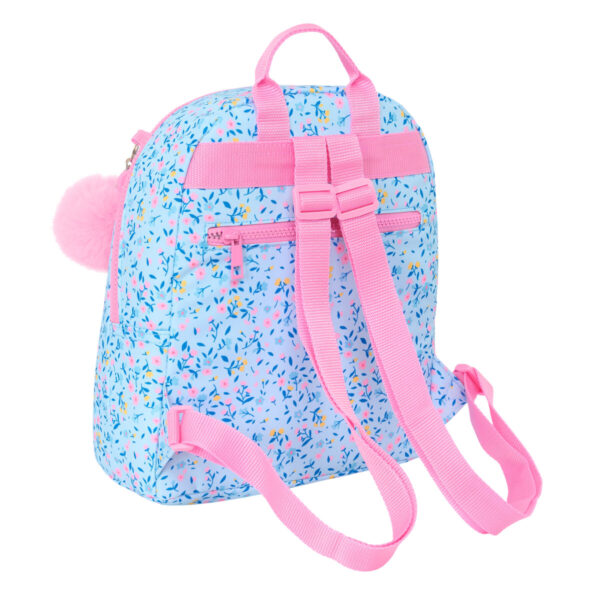 Lässiger Rucksack Vicky Martín Berrocal Paraíso Rosa Hellblau 25 x 30 x 13 cm – Bild 4