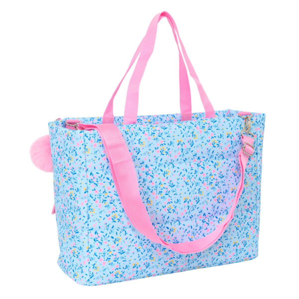 Laptoptasche Vicky Martín Berrocal Paraíso Blau Hellrosa 40 x 31 x 17 cm – Bild 4