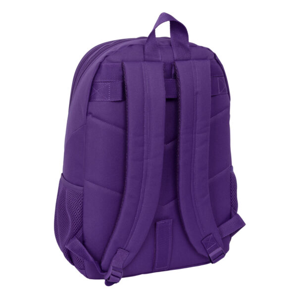 Schulrucksack Real Valladolid C.F. Weiß Lila 32 x 44 x 16 cm – Bild 2