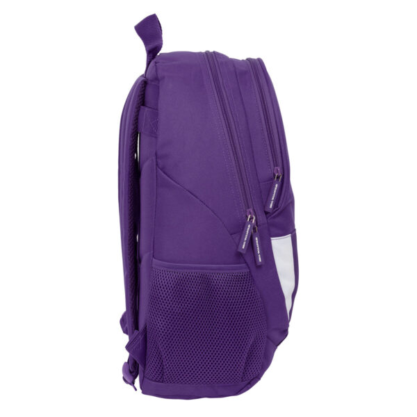 Schulrucksack Real Valladolid C.F. Weiß Lila 32 x 44 x 16 cm – Bild 3