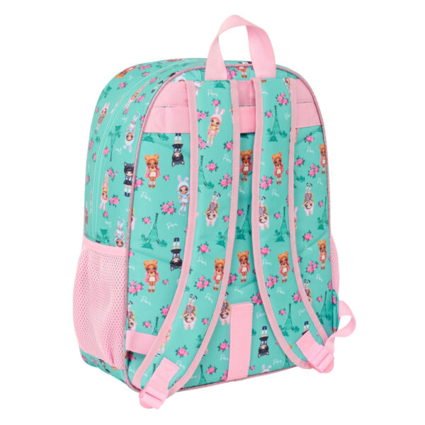 Schulrucksack Na!Na!Na! Surprise Bunny Rosa türkis 33 x 42 x 14 cm – Bild 2