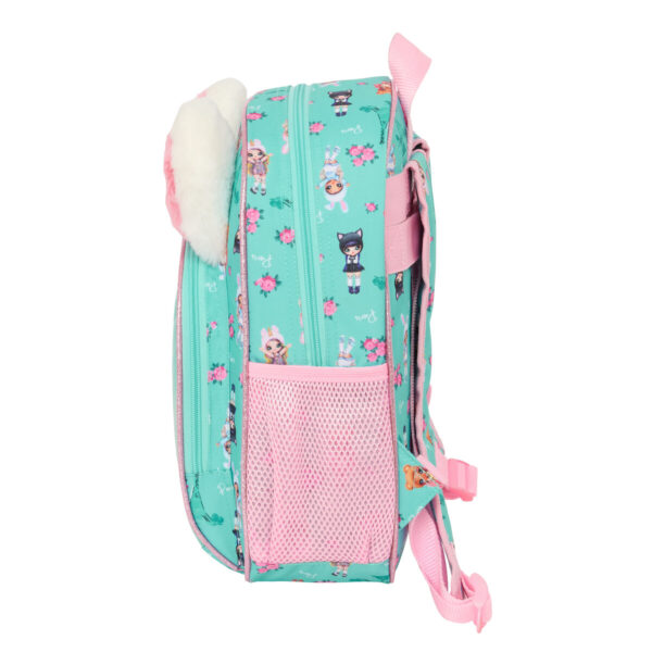 Schulrucksack Na!Na!Na! Surprise Bunny Rosa türkis 28 x 34 x 10 cm – Bild 3