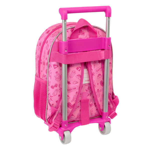 Schulrucksack mit Rädern Rainbow High Shine Bunt 28 x 34 x 10 cm – Bild 2