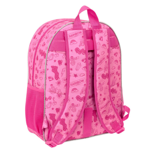 Schulrucksack Rainbow High Shine Bunt 33 x 42 x 14 cm – Bild 3