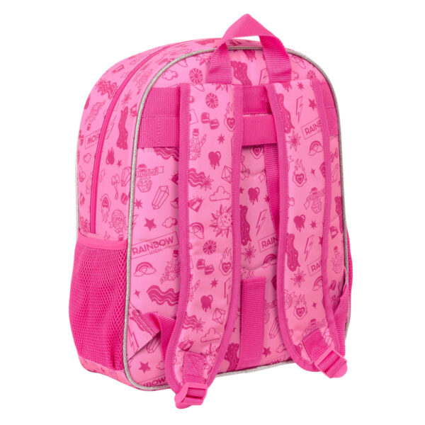 Schulrucksack Rainbow High Shine Bunt 32 x 38 x 12 cm – Bild 3