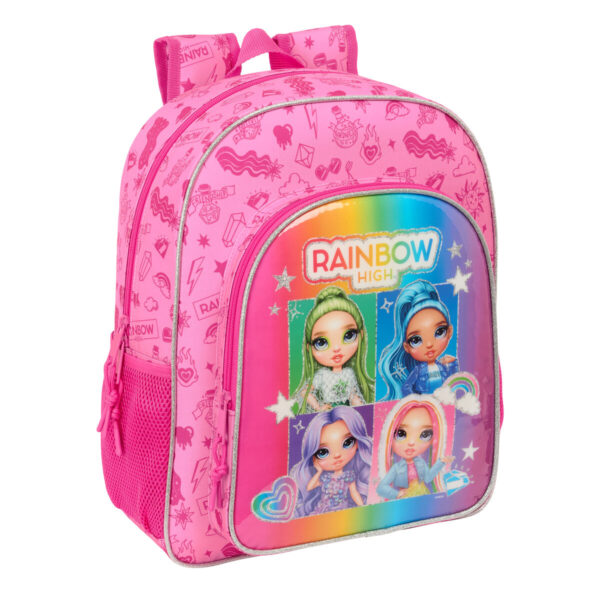 Schulrucksack Rainbow High Shine Bunt 32 x 38 x 12 cm