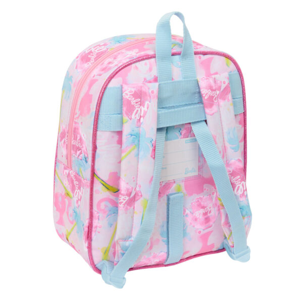 Schulrucksack Barbie Painterly Rosa Himmelsblau 22 x 27 x 10 cm – Bild 2