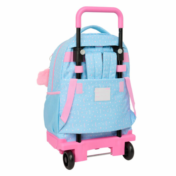 Schulrucksack mit Rädern BlackFit8 Smile Blau Rosa 33 x 45 x 22 cm – Bild 2