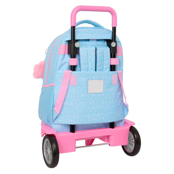 Schulrucksack mit Rädern BlackFit8 Smile Blau Rosa 33 x 45 x 22 cm – Bild 3