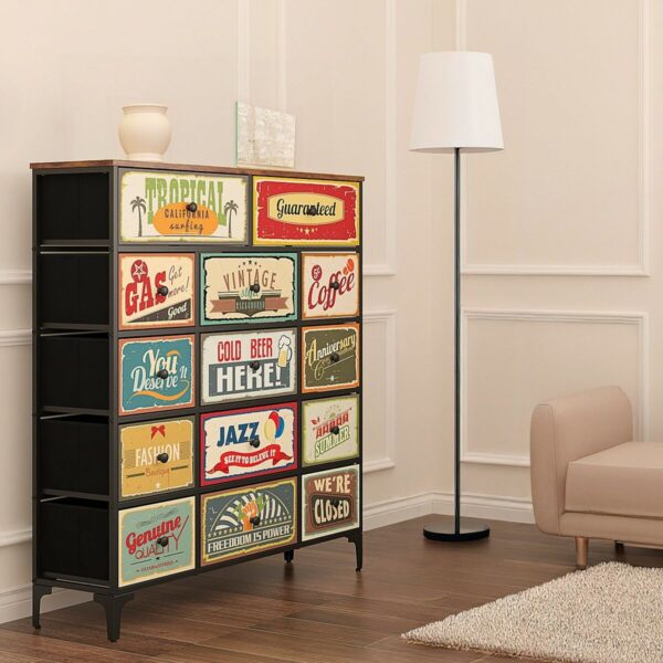 Kommode Max Home Vintage 103 x 119 x 30 cm – Bild 2