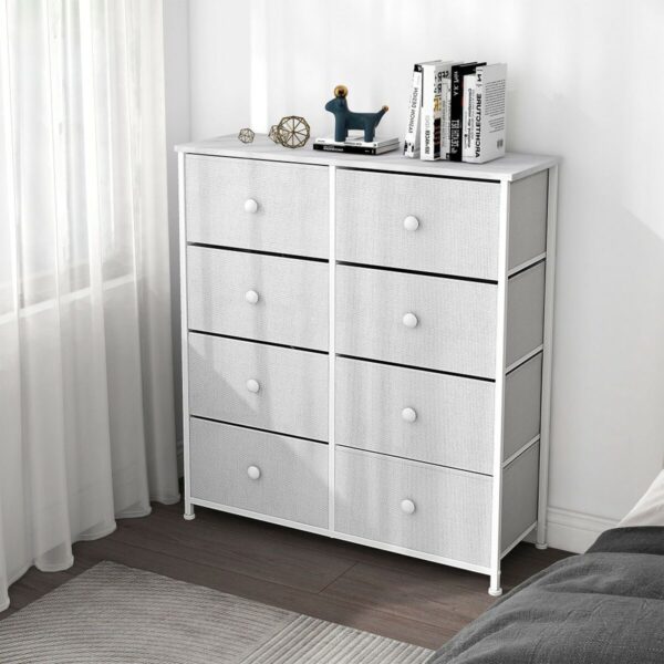Kommode Max Home Weiß 80 x 81 x 30 cm – Bild 2
