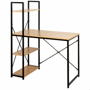 Schreibtisch mit Regal Max Home Stahl Melamine Spanplatte 120 x 12 x 64 cm