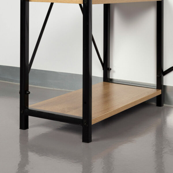 Schreibtisch mit Regal Max Home Stahl Melamine Spanplatte 120 x 12 x 64 cm – Bild 6