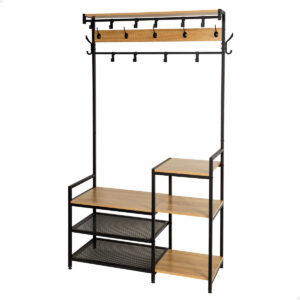 Garderobe mit Einlegeboden Max Home Stahl Melamine Spanplatte Minimalistisch 102 x 180 x 40 cm