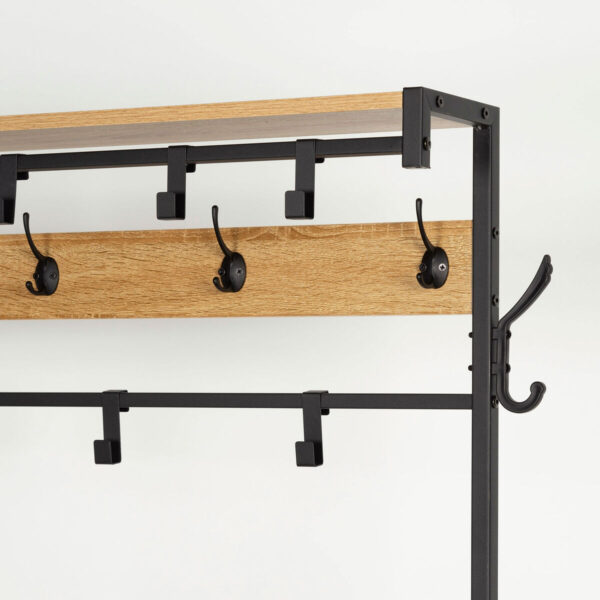 Garderobe mit Einlegeboden Max Home Stahl Melamine Spanplatte Minimalistisch 102 x 180 x 40 cm – Bild 3