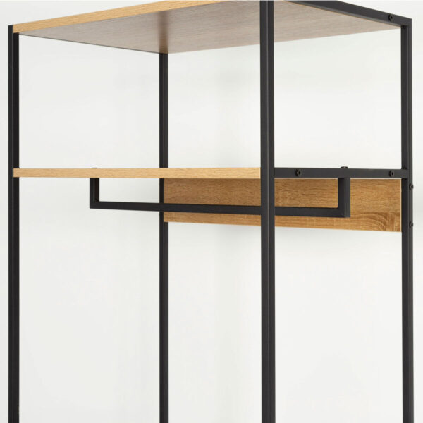 Schrank Max Home Stoff Stahl Melamine Spanplatte 60 x 175 x 40 cm – Bild 3