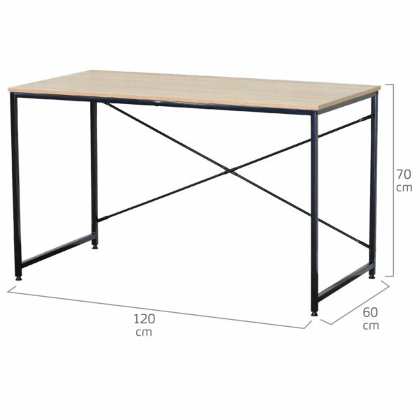 Schreibtisch Max Home Stahl Melamine Spanplatte 120 x 71 x 60 cm – Bild 4