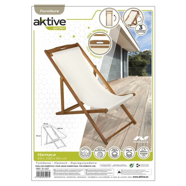 Hängematte Aktive Weiß 59 x 94 x 100 cm – Bild 2