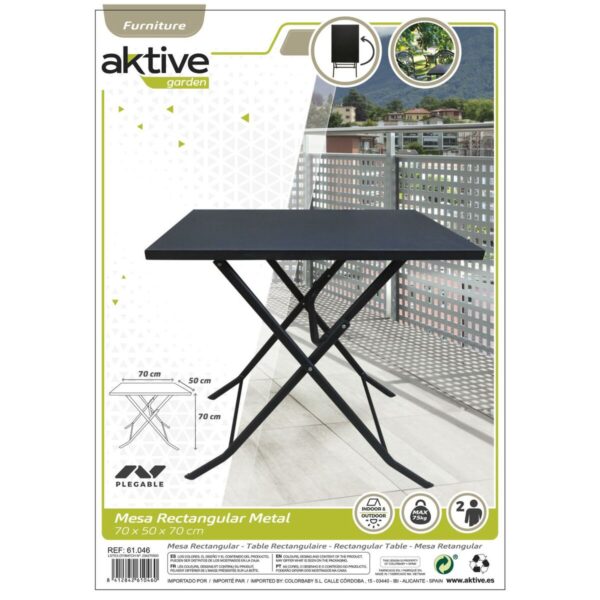 Table Klapptisch Aktive 70 x 70 x 50 cm Stahl – Bild 5