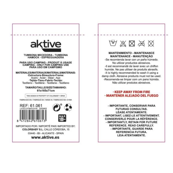 Solseng Aktive 172 x 75 x 53 cm Schwarz – Bild 5