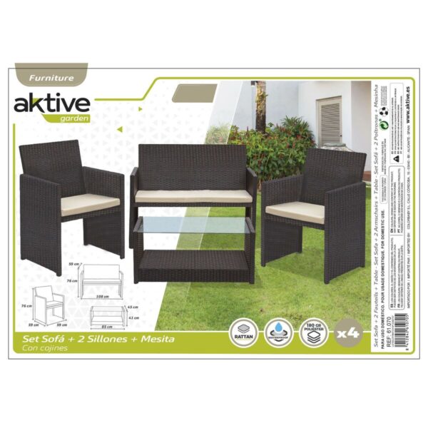 Gartenmöbel Aktive Schwarz – Bild 3