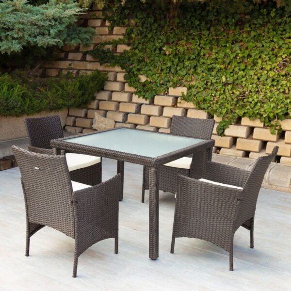 Tisch-Set mit 4 Stühlen Aktive – Bild 2