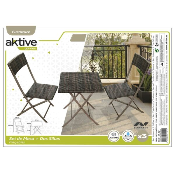 Tisch-Set mit 2 Stühlen Aktive – Bild 6