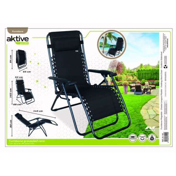 Solseng Aktive Schwarz 52 x 102 x 68 cm – Bild 4