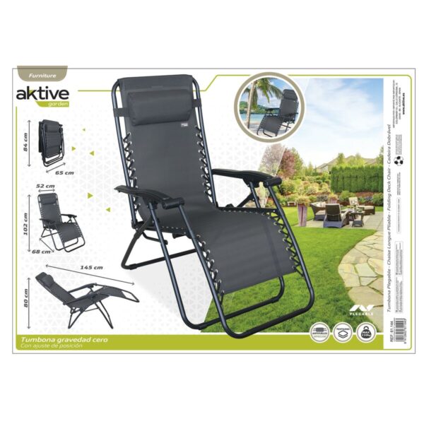 Solseng Aktive Dunkelgrau 52 x 102 x 68 cm – Bild 5