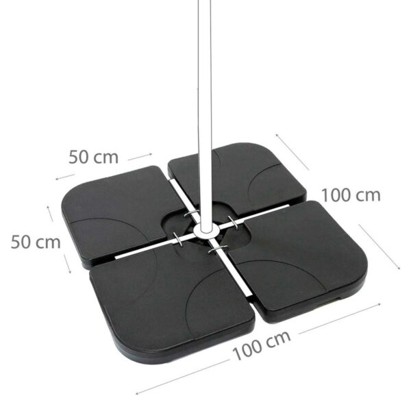Fuß für Sonnenschirm Aktive 50 x 7,5 x 50 cm Kunststoff – Bild 3
