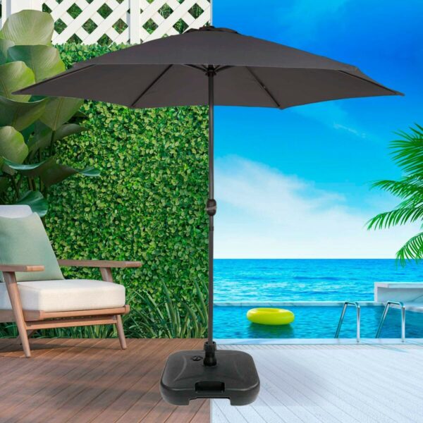 Fuß für Sonnenschirm Aktive 44,5 x 12,5 x 44,5 cm Schwarz Kunststoff – Bild 2