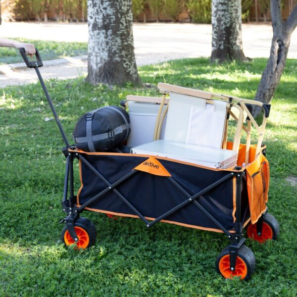 Mehrzweckwagen Aktive Orange Polyester PVC Stahl 86 x 108 x 44 cm Biegsam Strand – Bild 6