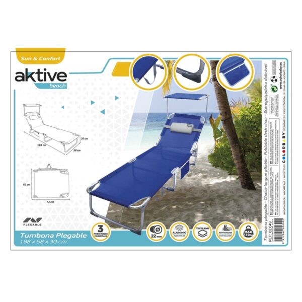 Strandkorb Aktive 188 x 30 x 58 cm – Bild 3