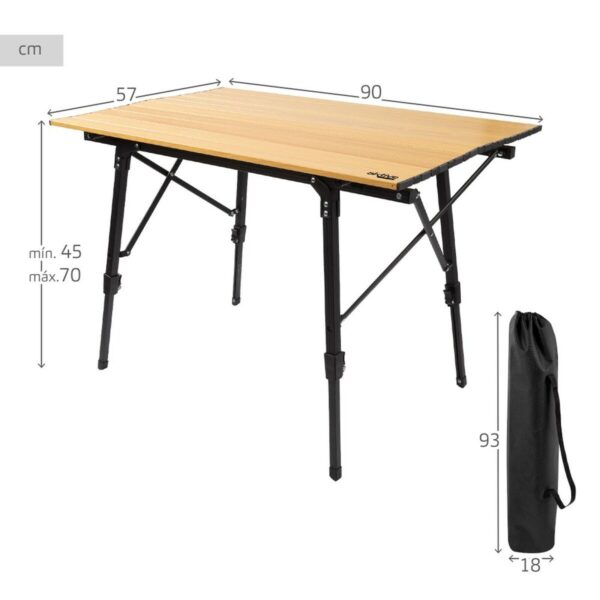 Table Klapptisch Aktive Glamping Sabana Aluminium Erde 90 x 70 x 57 cm – Bild 7