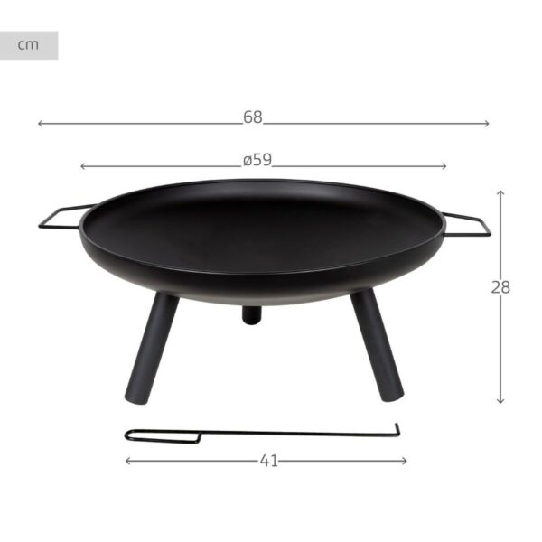 Feuerschale Aktive rund Außenbereich Garten 59 X 28 X 59 CM – Bild 5